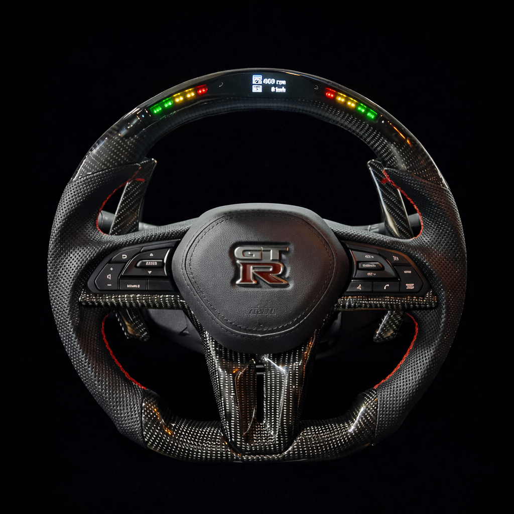 2017-2025 Nissan GTR R35 Carbon Fiber Steering Wheel