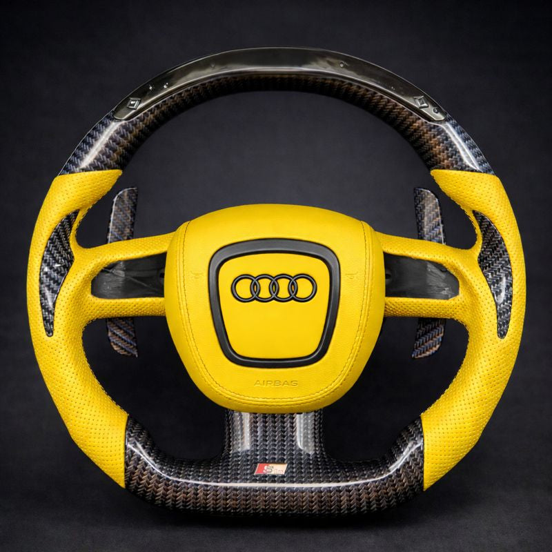 2004-2011 Audi A3–A6, Q5 & Q7 | S/RS Models Carbon Fiber Steering Wheel