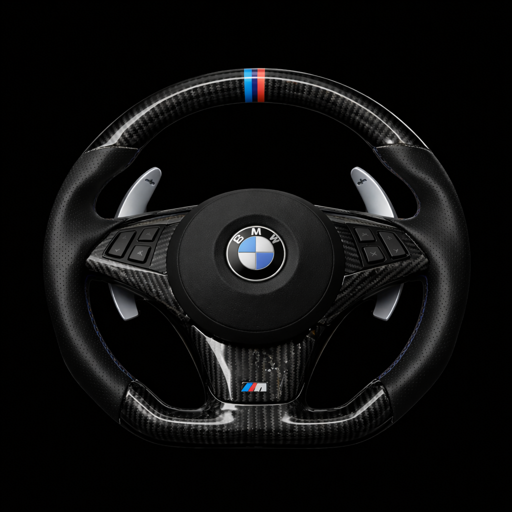 BMW E-Chassis Carbon Fiber Steering Wheel