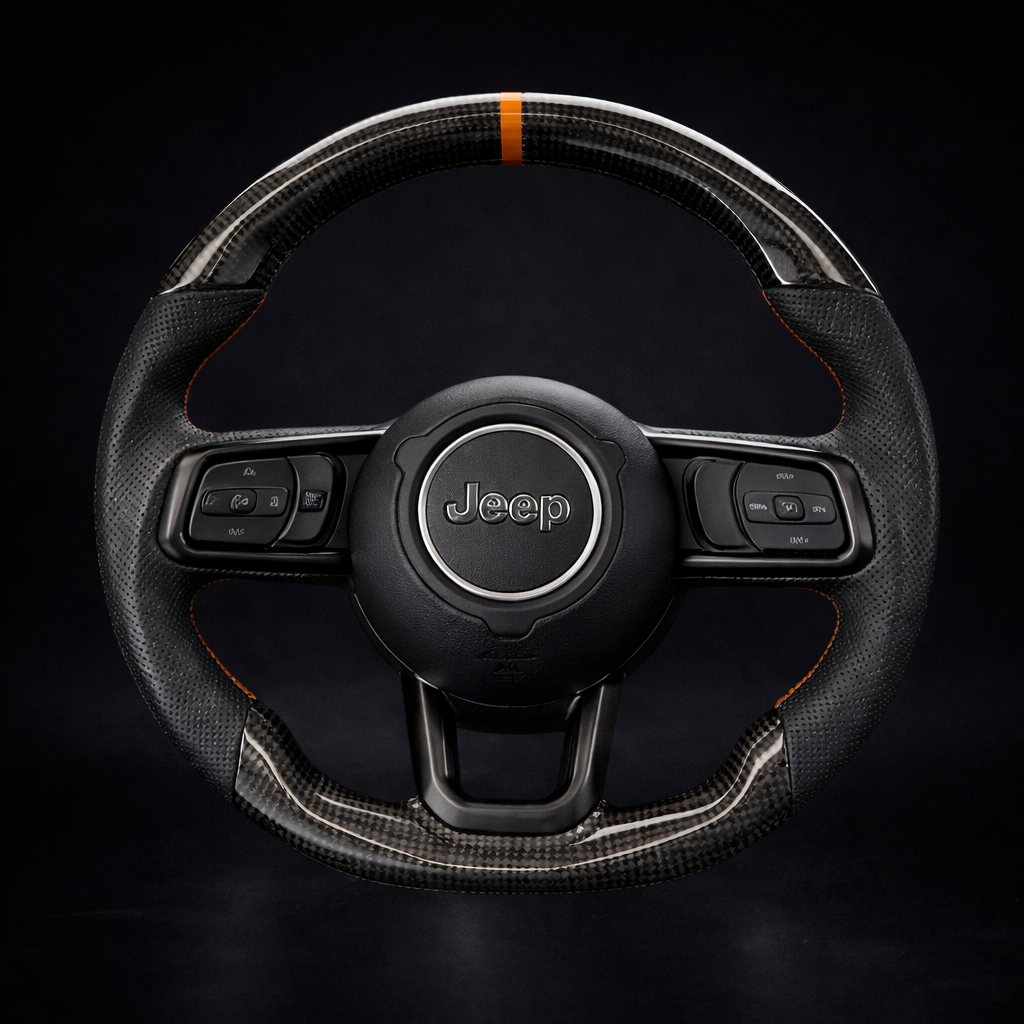 2018+ Jeep Wrangler | Gladiator Carbon Fiber Steering Wheel