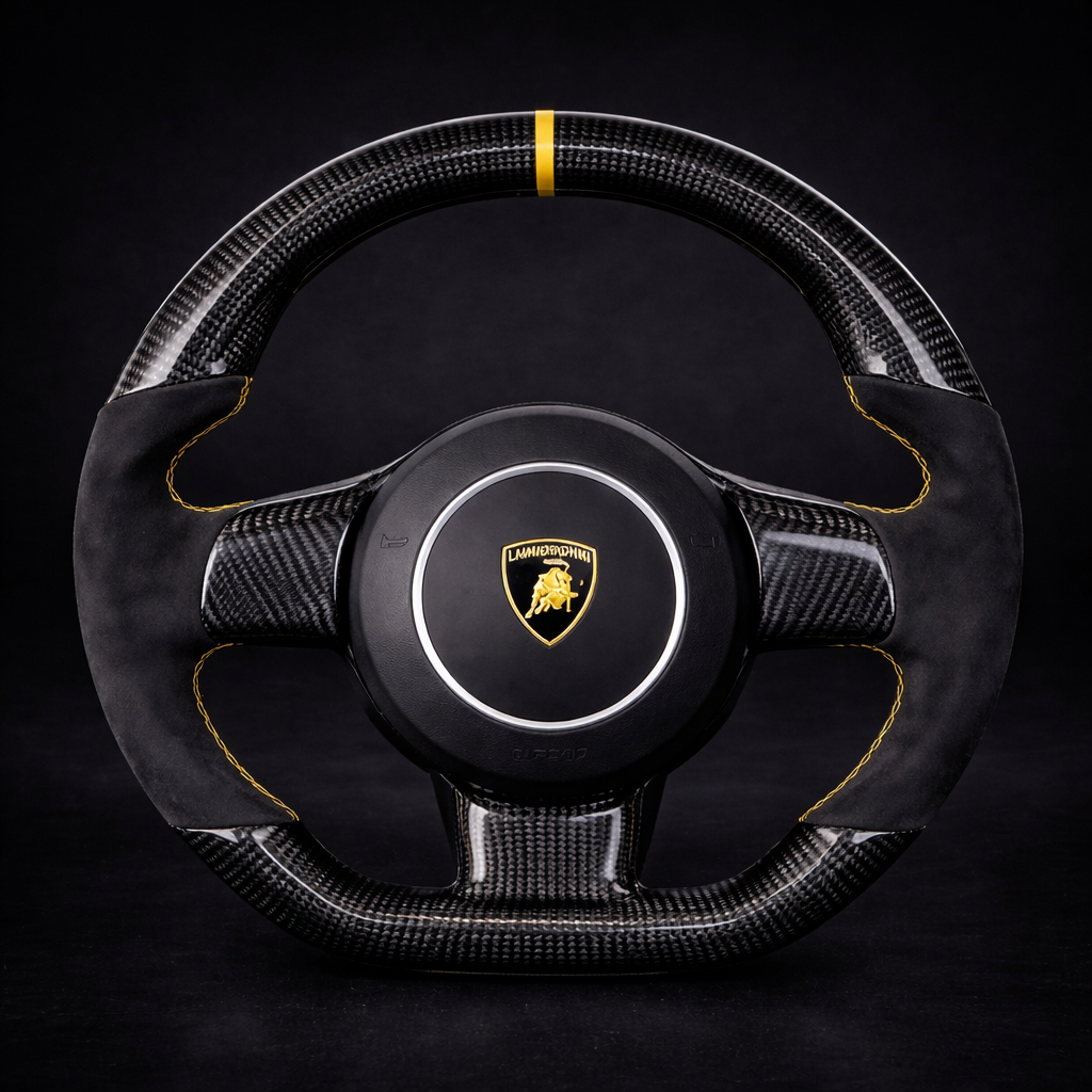 Lamborghini Gallardo Carbon Fiber Steering Wheel