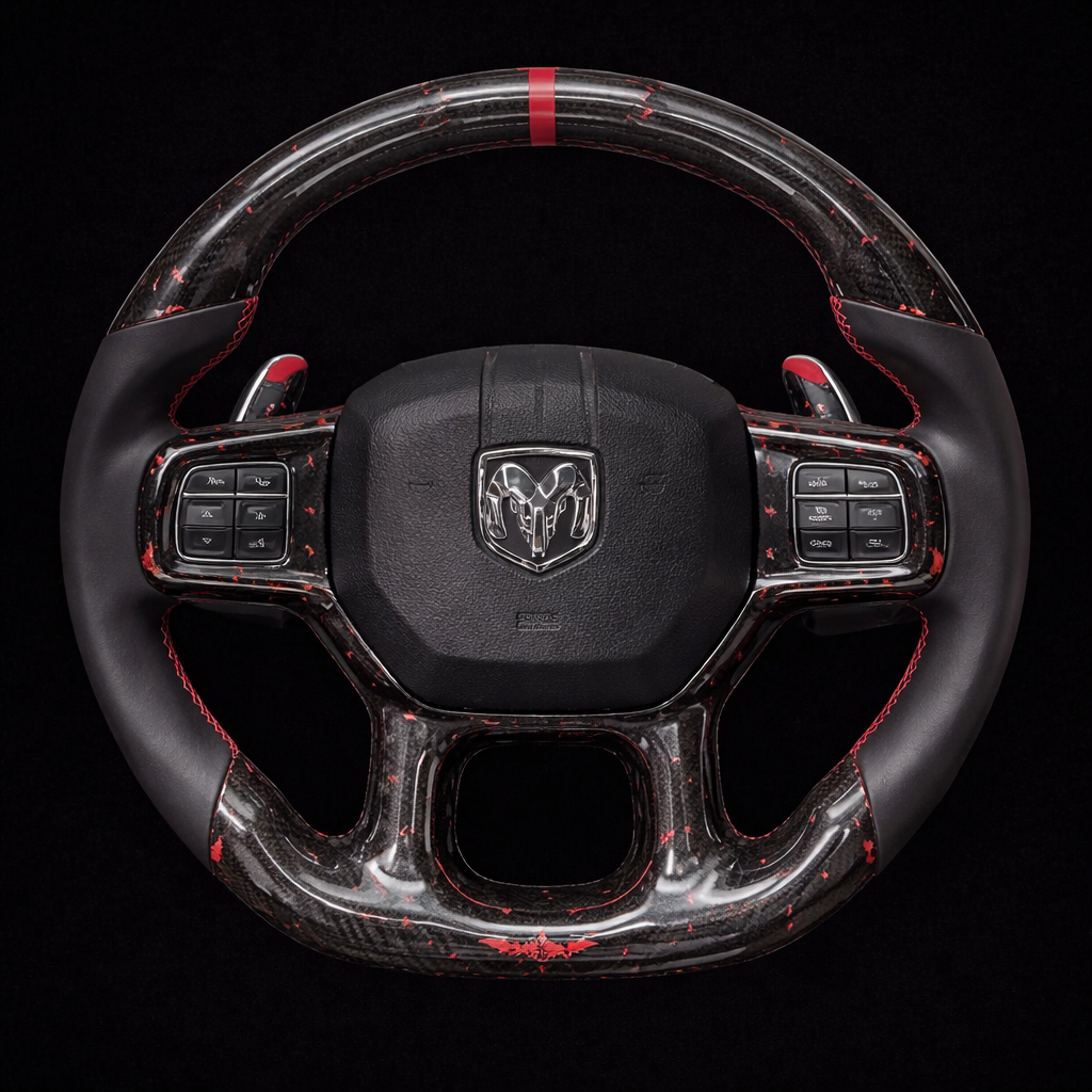 2012-2018 Dodge RAM Carbon Fiber Steering Wheel