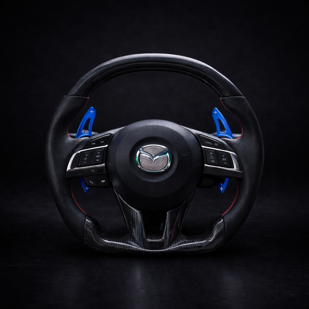 2014-2016 Mazda3 Carbon Fiber Steering Wheel