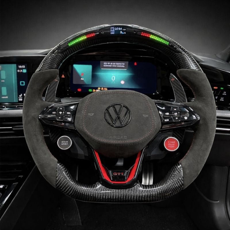 2022+ Volkswagen Golf MK8 GTI | R | Jetta GLI | Tiguan R Line Carbon Fiber Steering Wheel