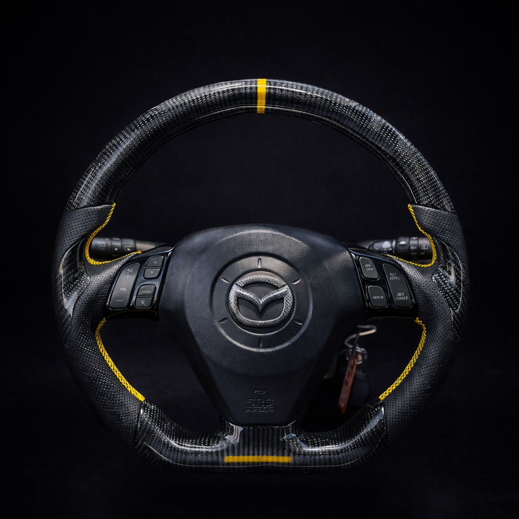 2003-2009 Mazdaspeed3/Mazda3 Carbon Fiber Steering Wheel