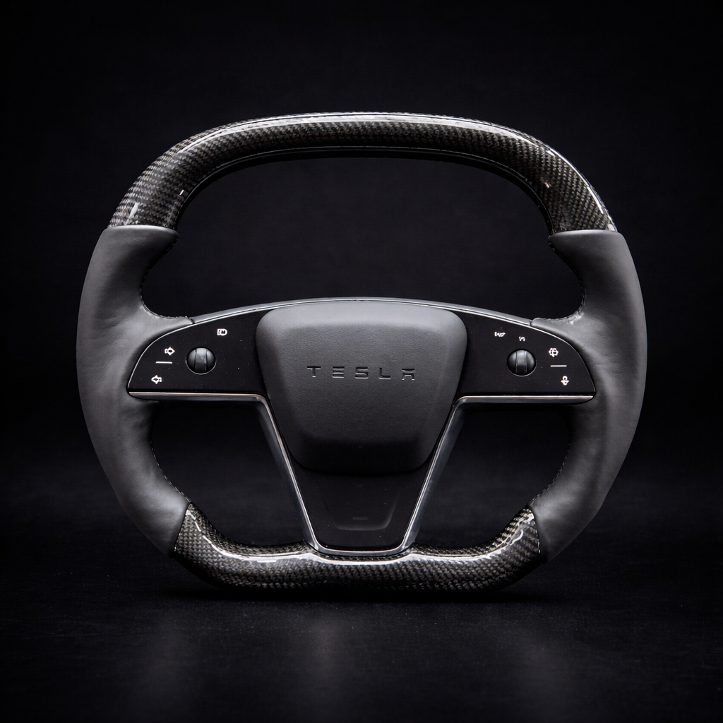 2021-2023 Tesla Model S | X Carbon Fiber Steering Wheel