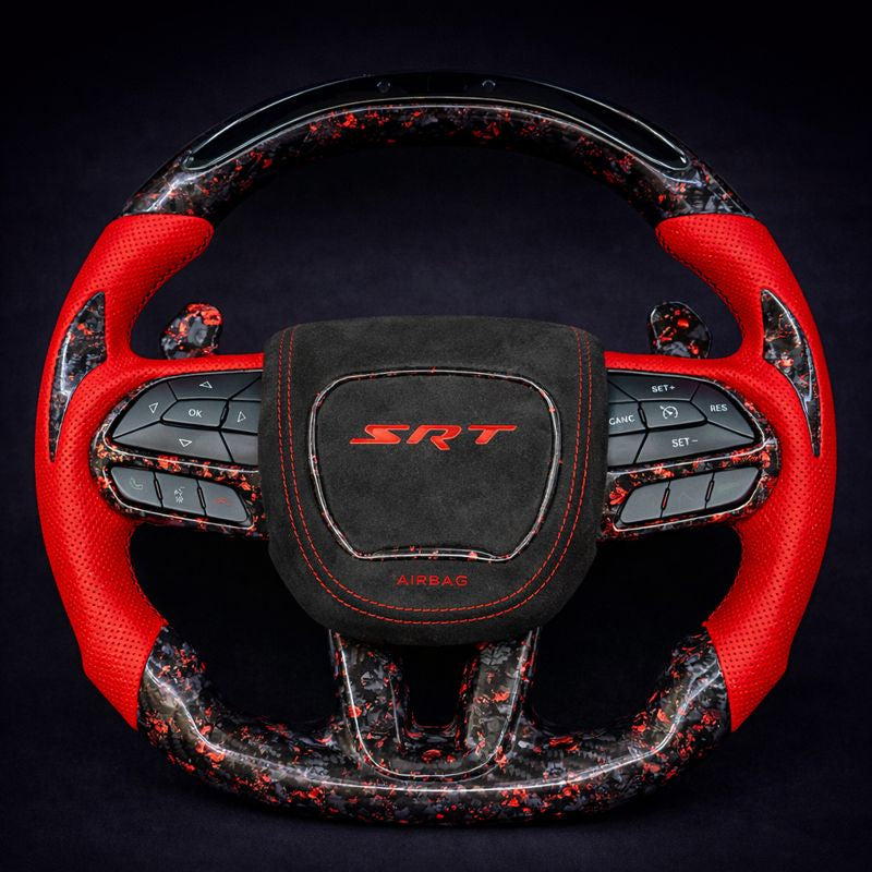 2015-2023 Dodge Charger, Challenger & Durango and Jeep Grand Cherokee SRT/Trackhawk Carbon Fiber Steering Wheel