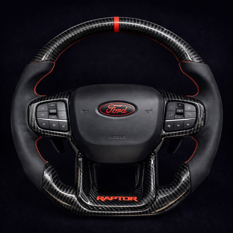 2024+ Ford Ranger Carbon Fiber Steering Wheel