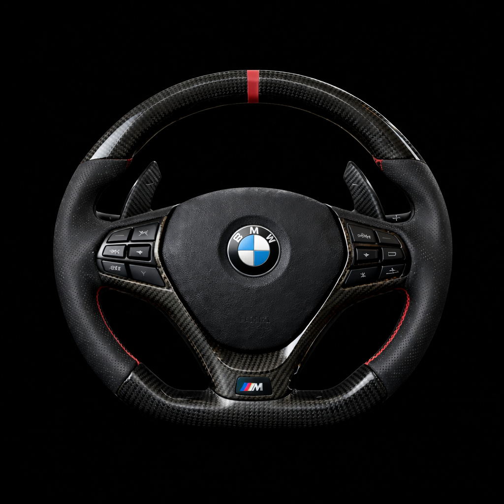 BMW F-Chassis Carbon Fiber Steering Wheel