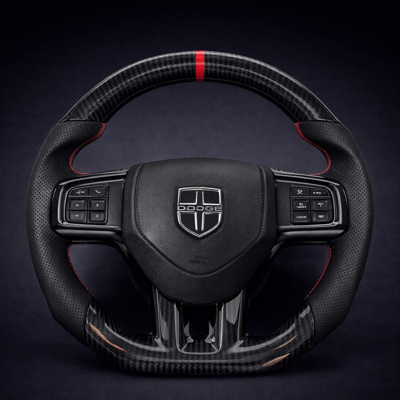 Dodge Dart & Avenger Carbon Fiber Steering Wheel