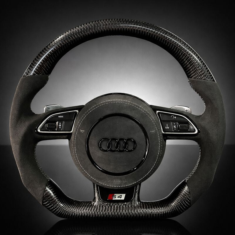 2012-2016 Audi A3–A7 & S/RS Models Carbon Fiber Steering Wheel