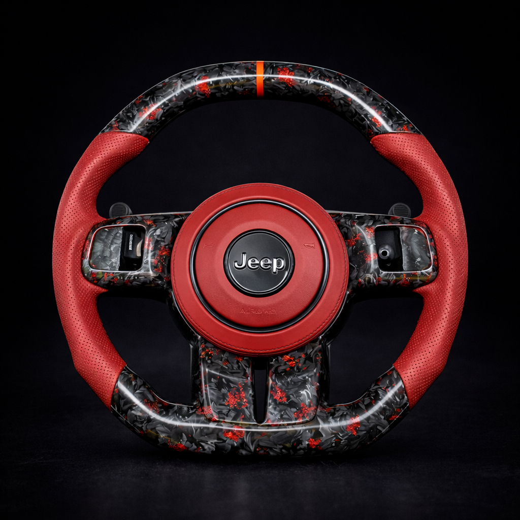 2011-2018 Jeep Wrangler Carbon Fiber Steering Wheel