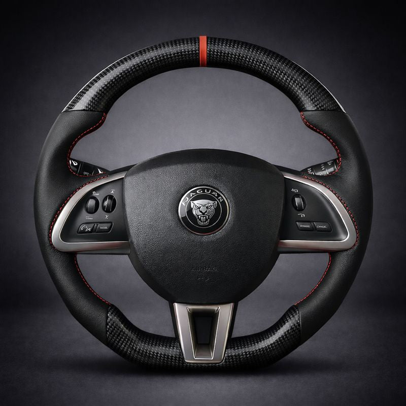 2007-2015 Jaguar XK | XKR | XF Carbon Fiber Steering Wheel