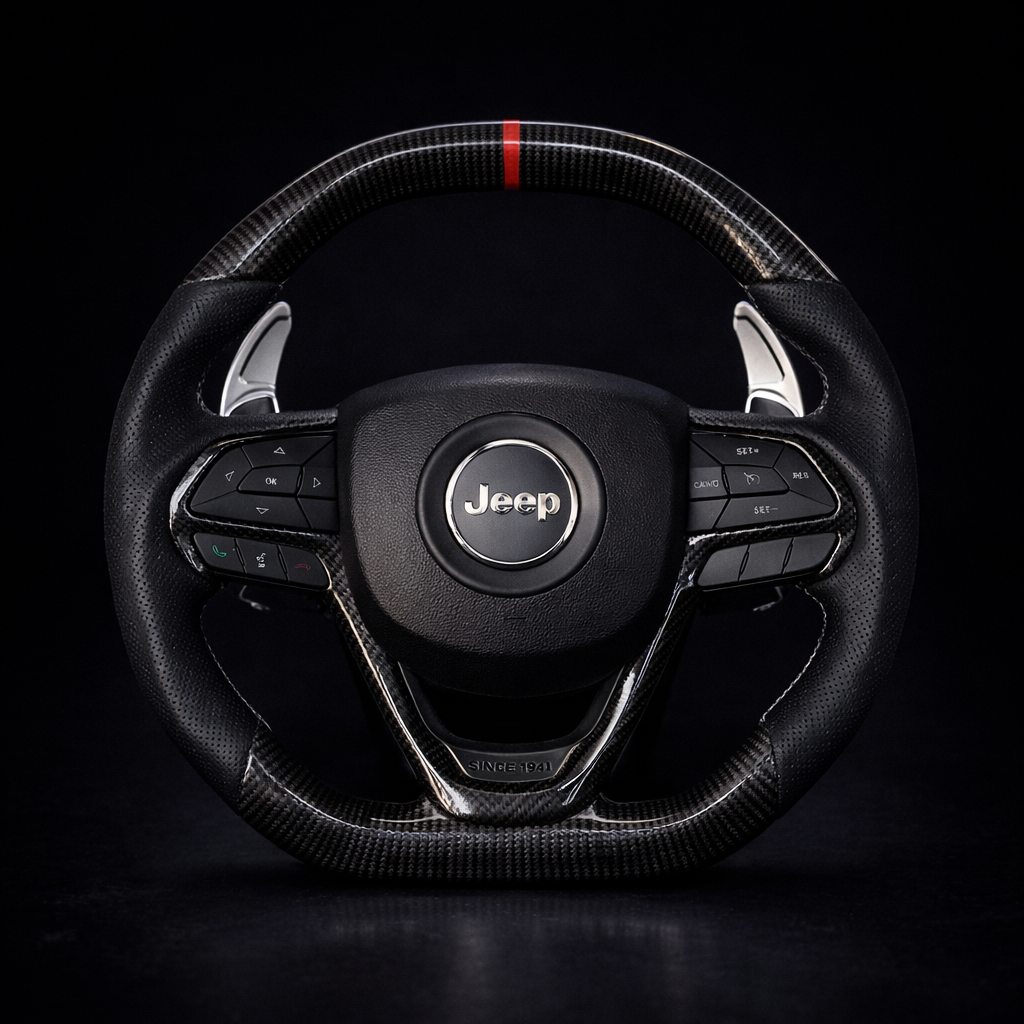 2014+ Jeep Cherokee | Grand Cherokee Carbon Fiber Steering Wheel