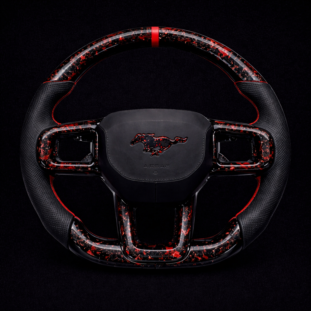 2024+ Ford Mustang Carbon Fiber Steering Wheel